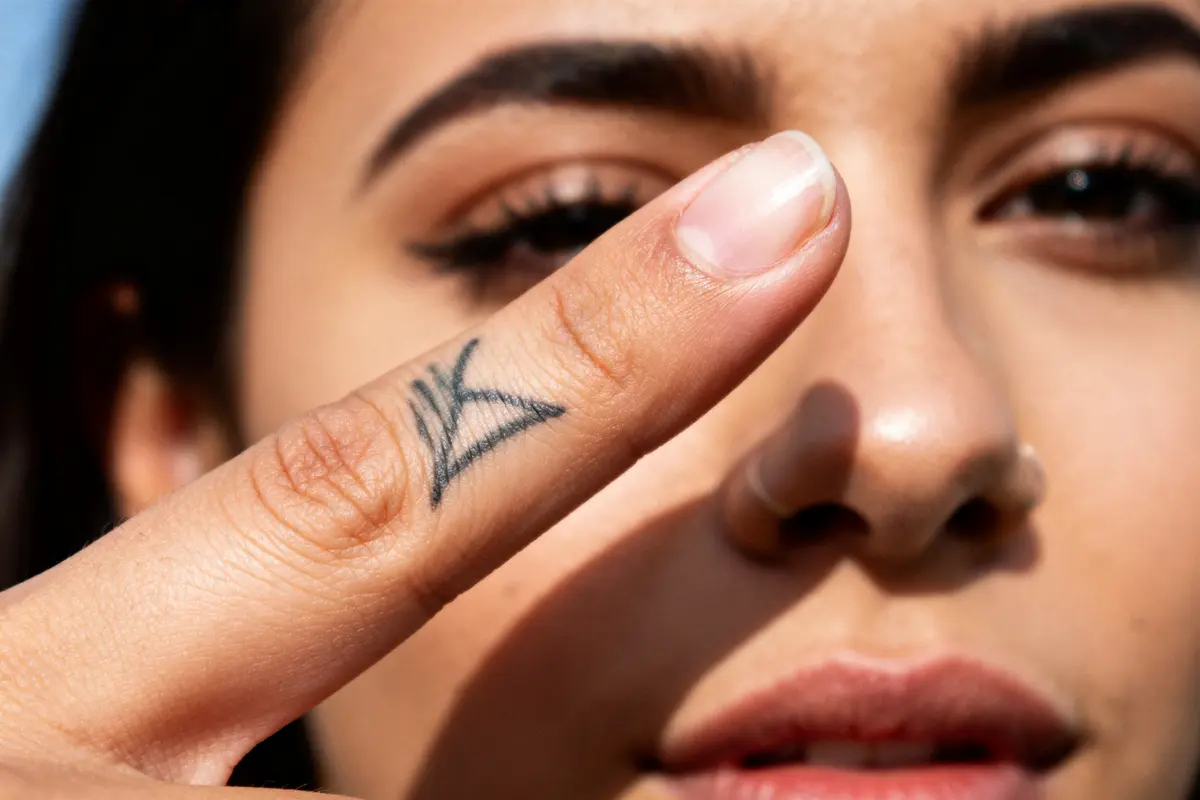 Symbole de tatouage sur le doigt pour femme : Significations &amp; idées